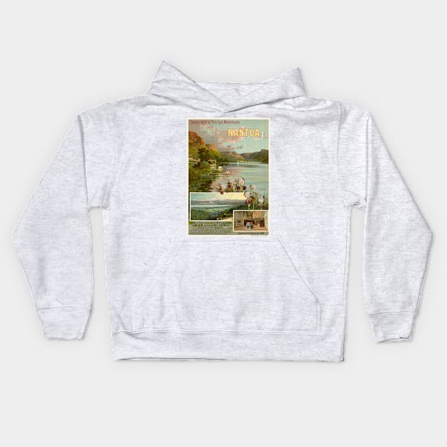 Nantua France Vintage Railroad Poster 1904 Kids Hoodie by vintagetreasure